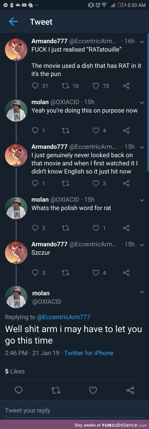 Fair enough