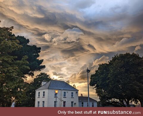 Stunning clouds following a storm in Guernsey