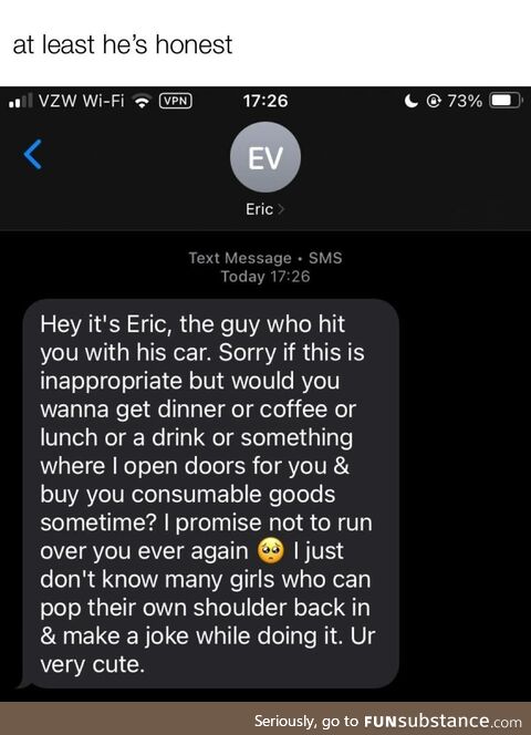 He hit on her twice