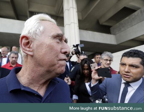An undoctored photo of Roger Stone