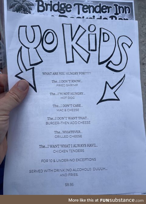 Accurately titled menu items