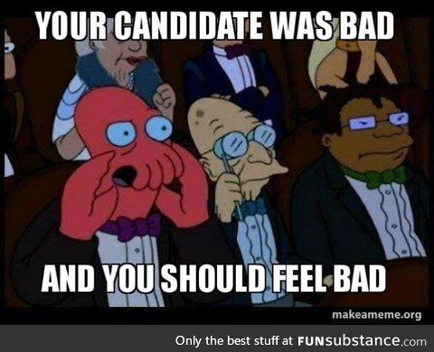 To the DNC. This is 100% their fault