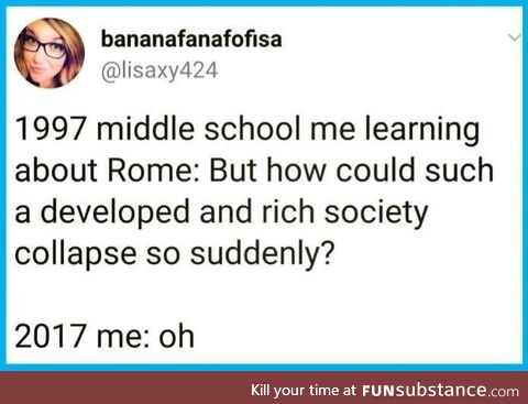 Didn't happen in a day