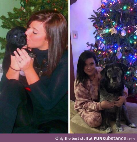 Our 1st Christmas together and our 14th Christmas together!