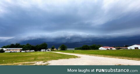This shelf cloud approaching our house last night