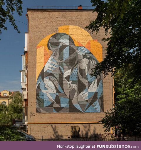 My new mural in Kyiv, Ukraine