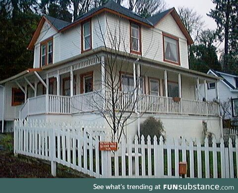 The house from goonies, taken on a 0.3 megapixel camera made by apple in the 90s…