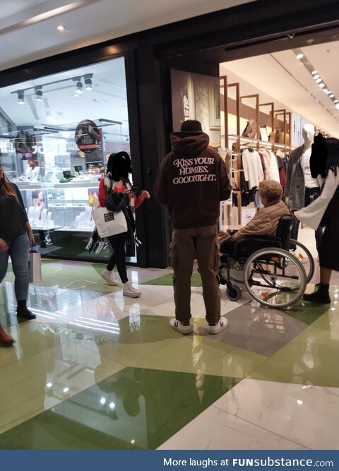 This guy I saw at a mall in Spain
