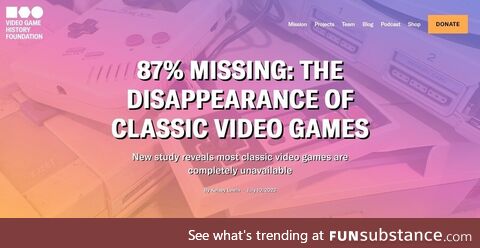 13% classic games are obtainable legally