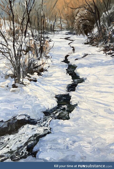 Painted this from a photo a friend took on New Years Day!