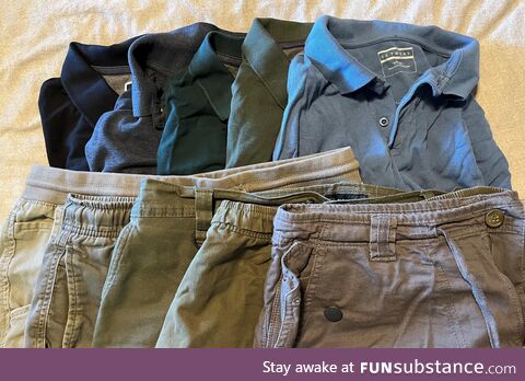 I don't know why people claim there's no variety in dad clothes - think about all the