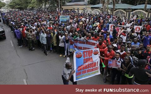 Massive protest in Kenya against Chinese colonialism