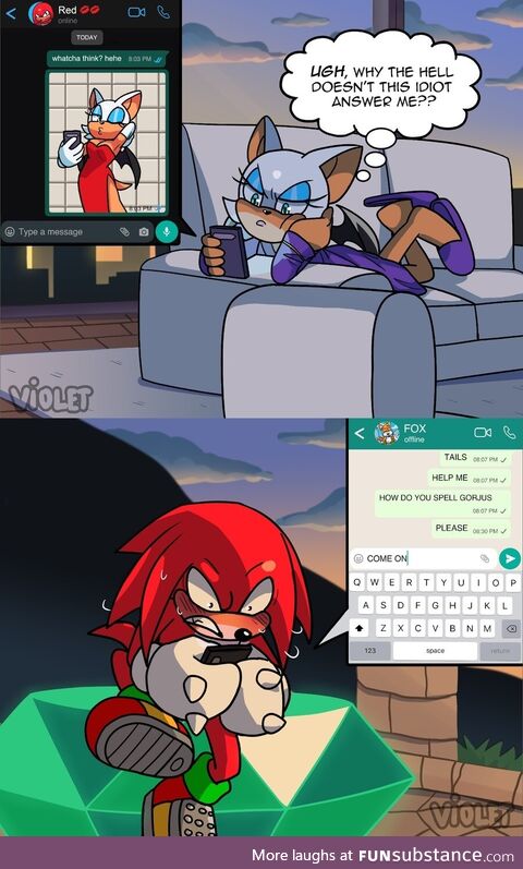 Knuckles the Illiterate Islander