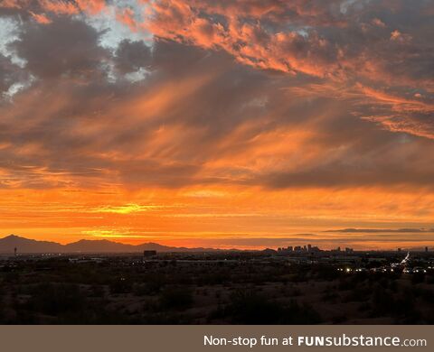Golden sunset, arizona