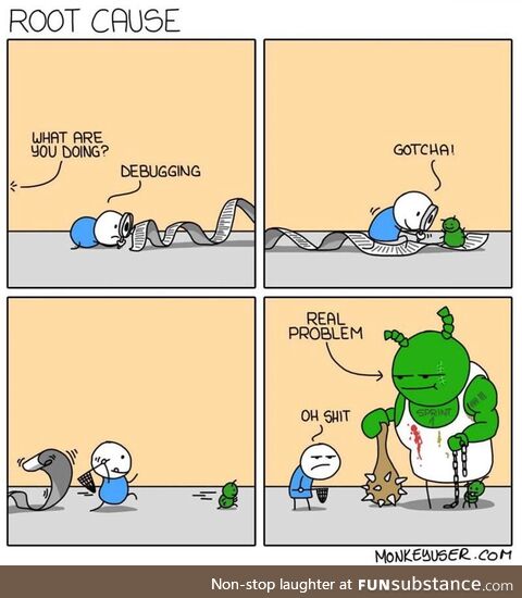 Cries in a corner…