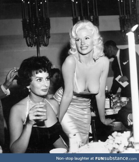 Jayne mansfield & sophia loren