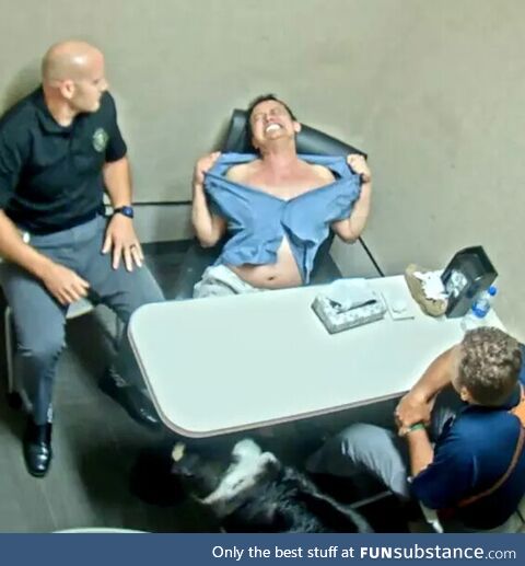 Man mid "integration". He has won his case for "psychological torture" at hands of police