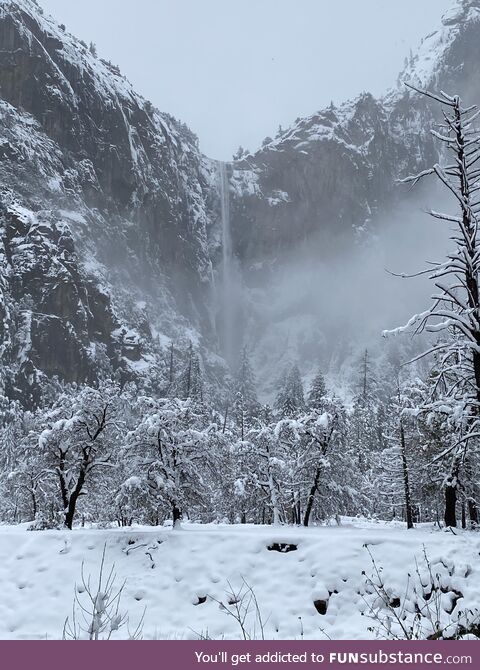 Bridalveil Fall this morning -Yosemite