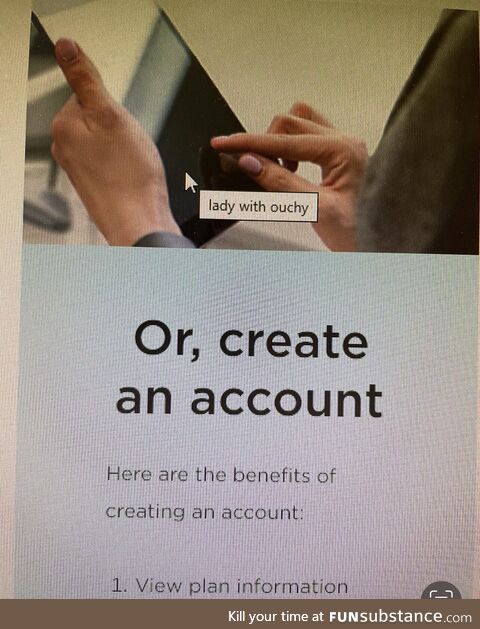 The mouse over on this banking website