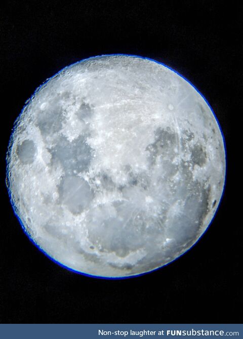 My first photo of the moon through my first telescope