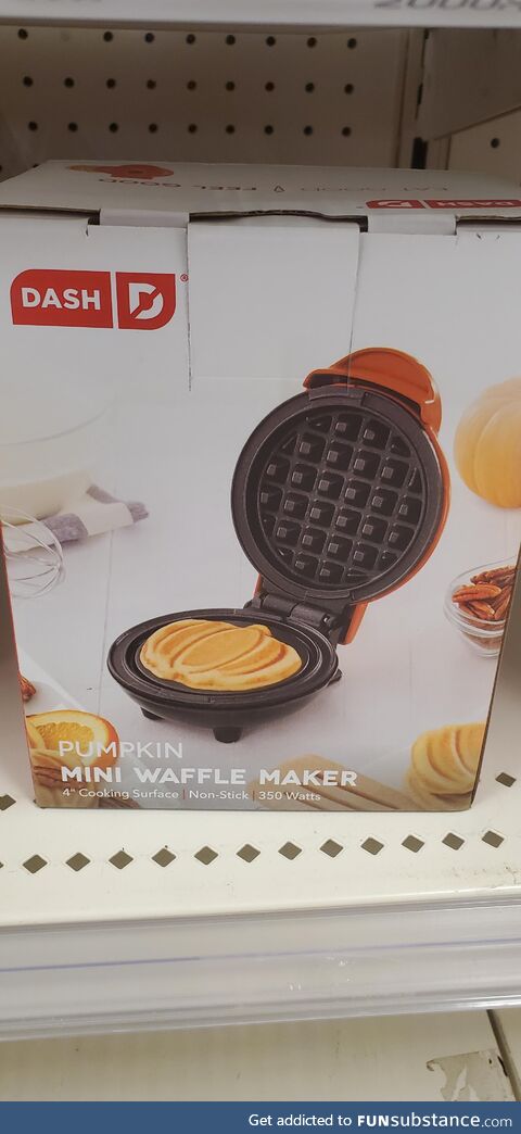 Wondering how the waffle gets it's pumpkin shape