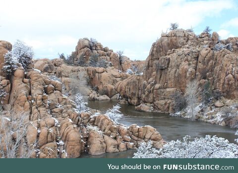 Prescott, AZ after snow