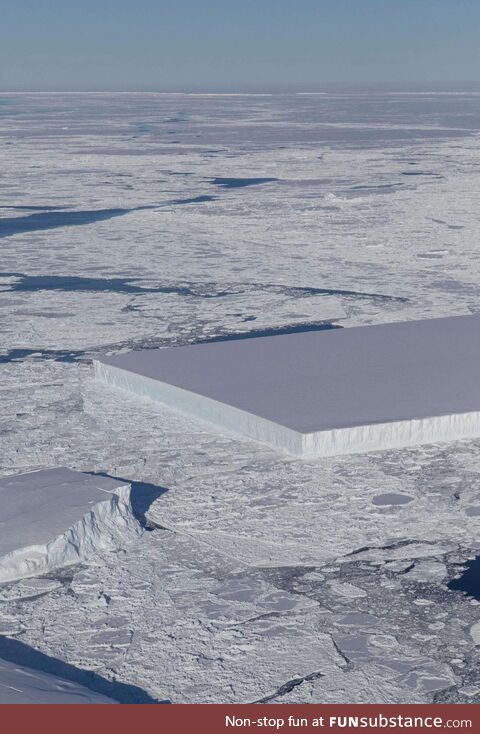 NASA found a perfectly cut, trillion-ton rectangular iceberg
