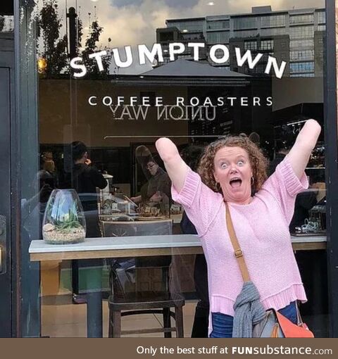 Lady has a great sense of humor