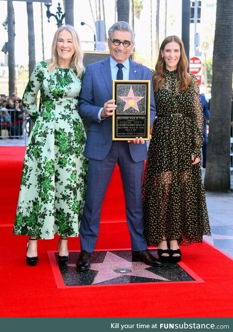 Eugene Levy just got a star on the Hollywood Walk of Fame