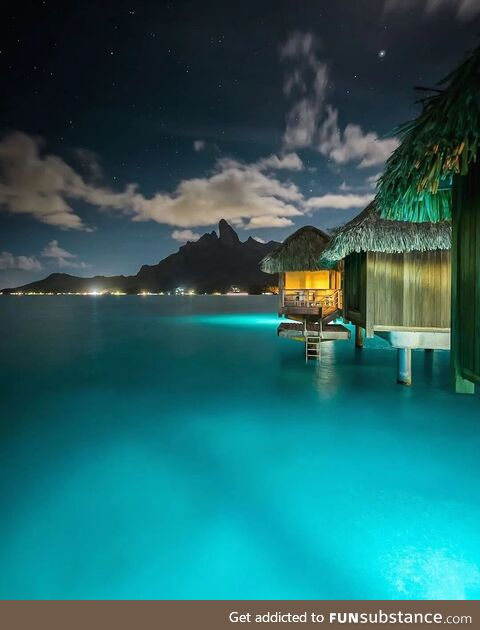 Bora Bora by night