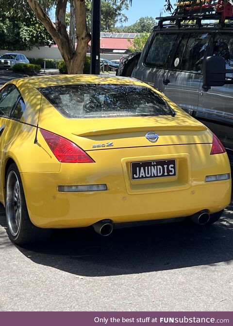 And it was all yellow