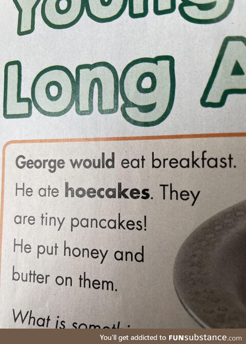 George Washington ate what for breakfast?