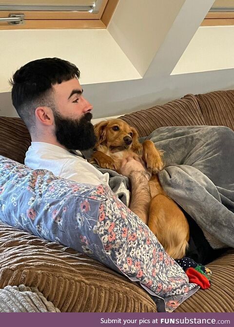 [OC] she likes to be held like a baby sometimes