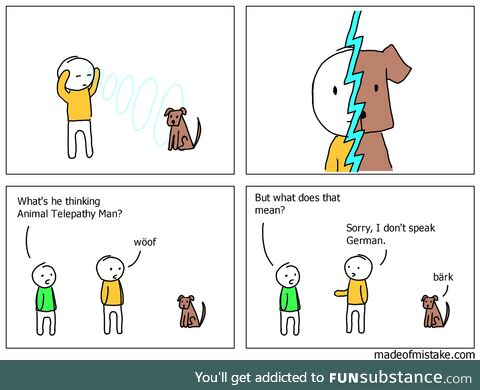 Animal telepathy man