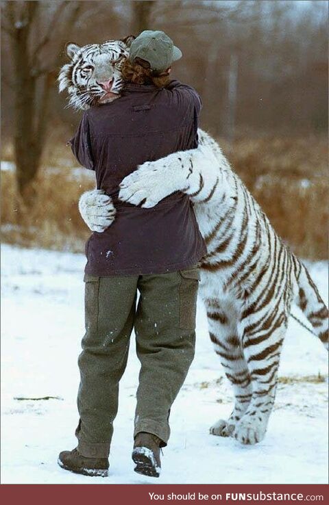 Just a bro hugging a bro