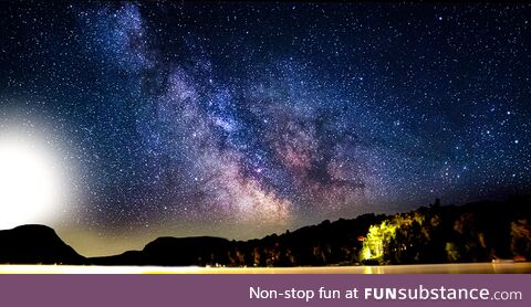 Milky Way from Lake Willoughby Vermont