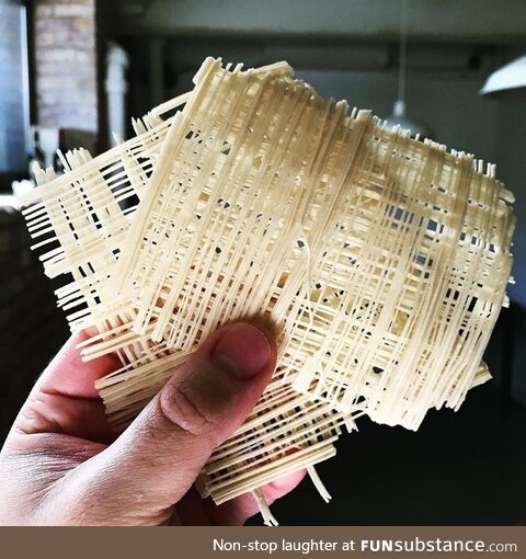 This is the rarest pasta in the world. Called Threads of God, and found only in Italy