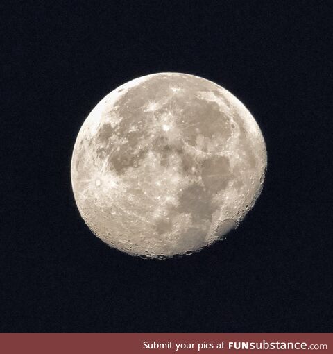 The moon this morning