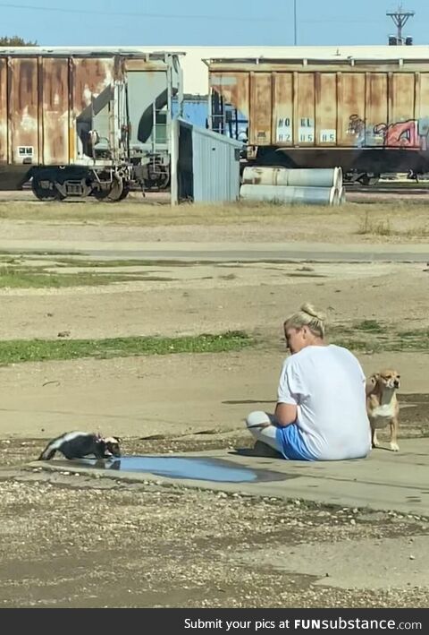 Spotted behind our small town gas station