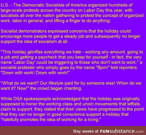 Socialists Protest Concept Of Labor
