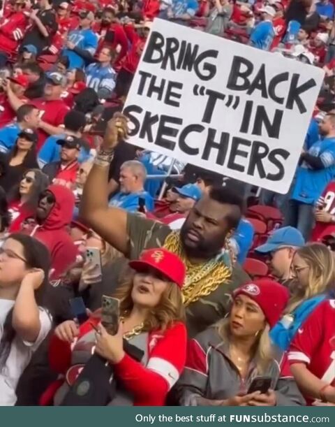 Mr. T at Lions-49ers Game