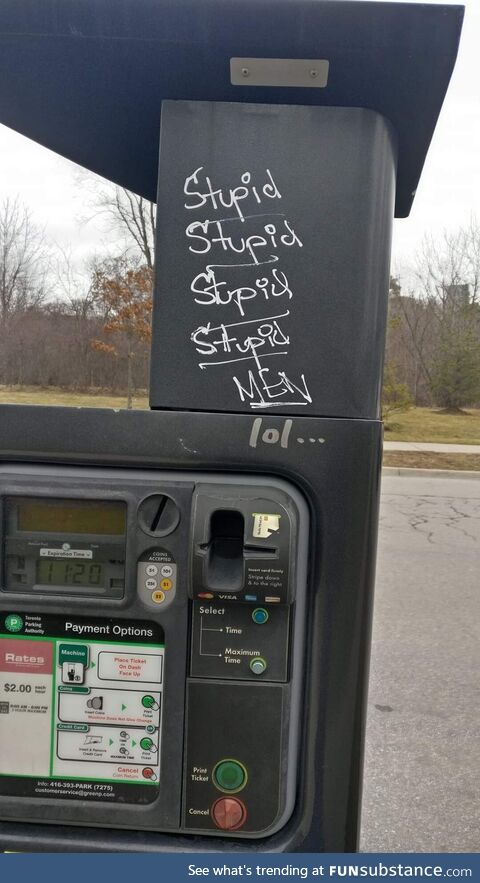 Someone just had a bad breakup
