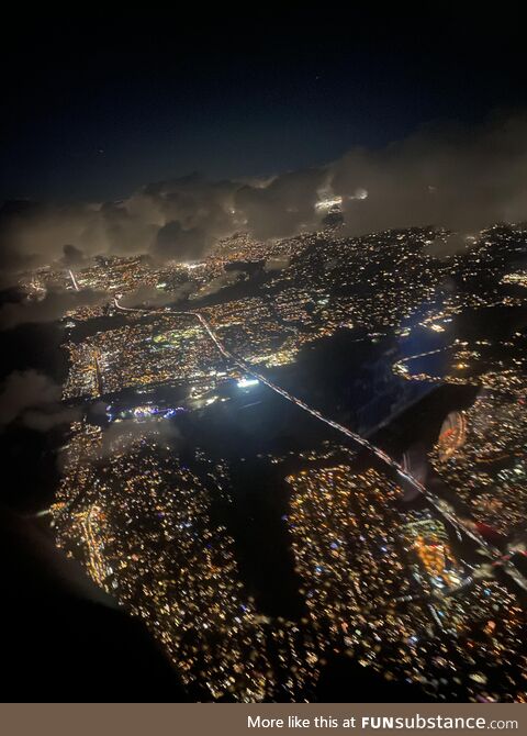A view from work at night!