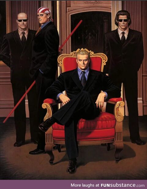 Ilustration of americans by a japanese artist (Shinkiro)