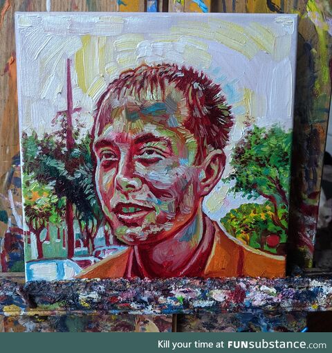 Delete this painting from the internet, oil on canvas. (oc)