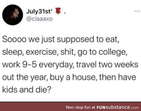 Short-lived unpleasant glib