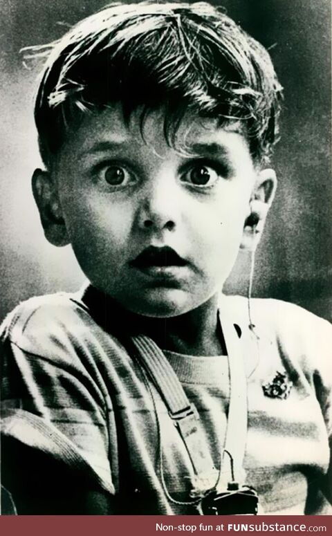 Harold Whittles, a deaf boy hearing sound for the first time, 1974