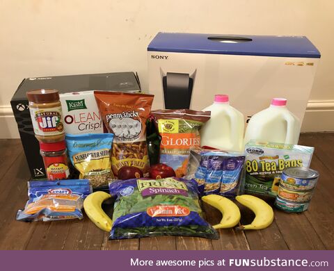 This is $1200 worth of groceries in my country
