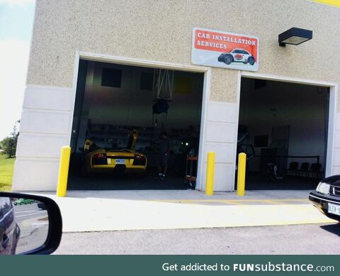 Letting the Geek Squad at Best Buy install a stereo in a Lamborghini