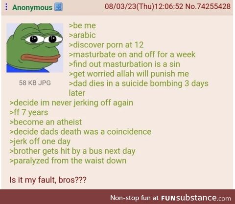Anon is the cursed coomer